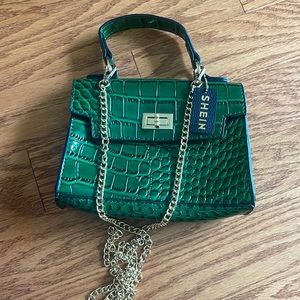 Brand new dark green shein bag